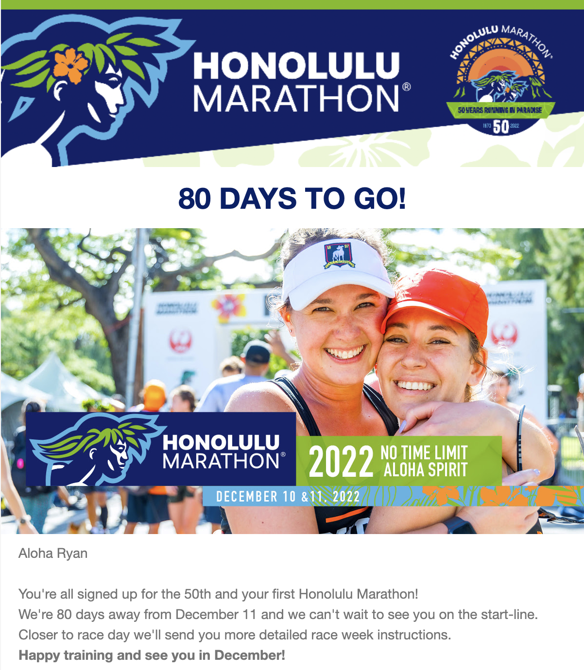 Honolulu Marathon pt. 2 - Training